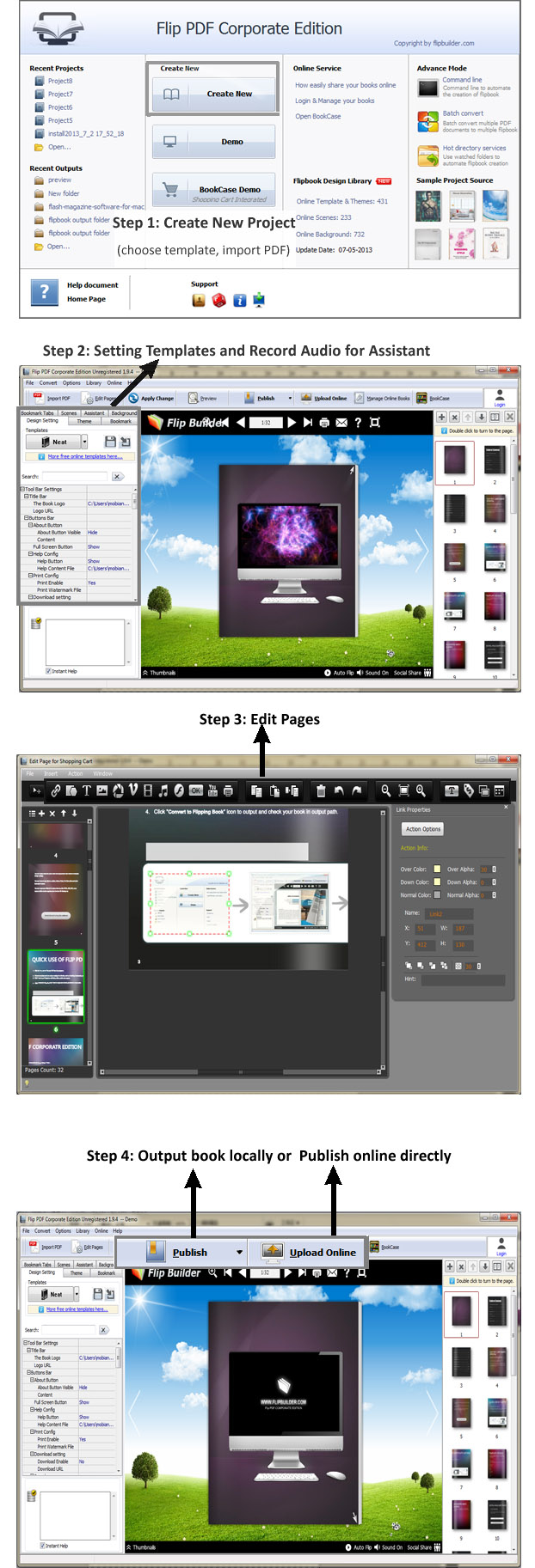 Click to view Flip PDF Corporate Edition 1.8.6 screenshot