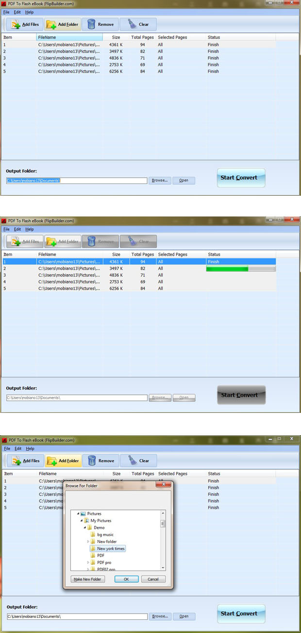 FlipBuilder PDF to Flash Ebook (Freeware) screenshot FlipBuilder PDF to Flash Ebook (Freeware) screenshot