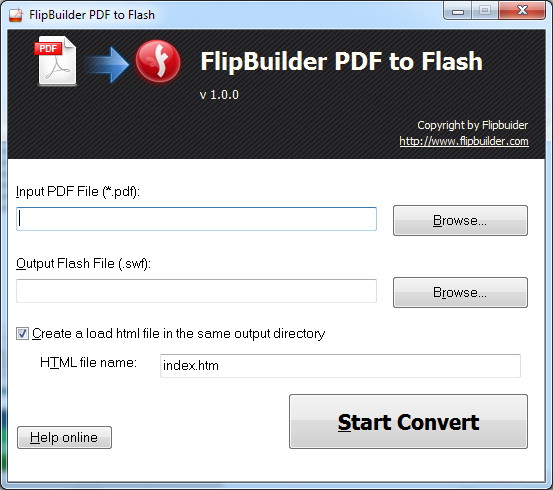 FlipBuilder PDF to Flash 1.0.0 full