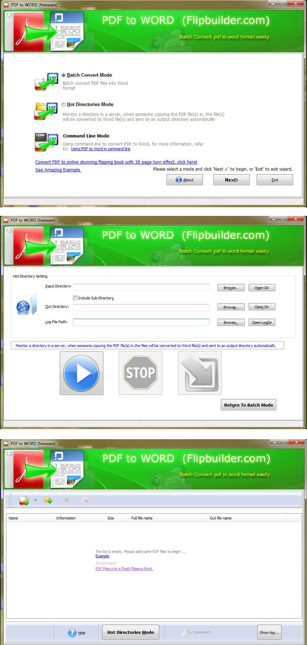 FlipBuilder PDF to Word (Freeware) 1.0.0 full