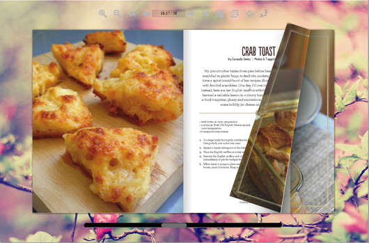 free cooking  magazine template 