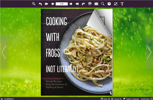 free cooking  magazine template 