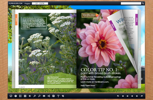 free gardening magazine template 