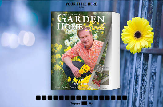 free gardening magazine template 