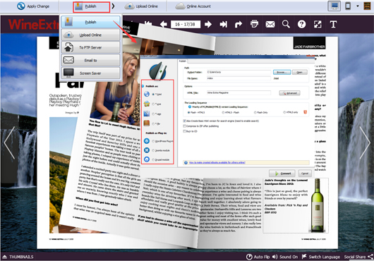 create a flash magazine from PDF 