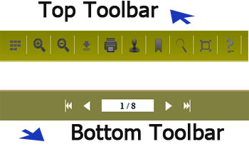 facile template toolbar and button