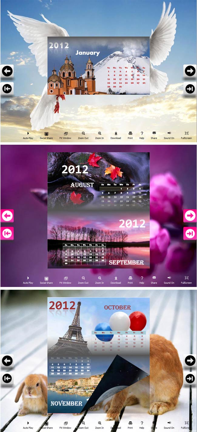 Flipbook_Themes_Package_Calendar_Animal screenshot Flipbook_Themes_Package_Calendar_Animal screenshot