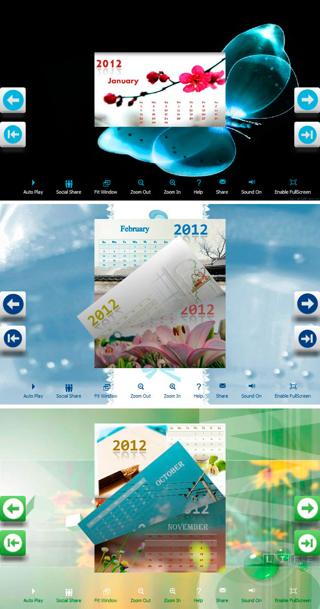 Windows 7 Flipbook_Themes_Package_Calendar_Esthetic 1.0 full