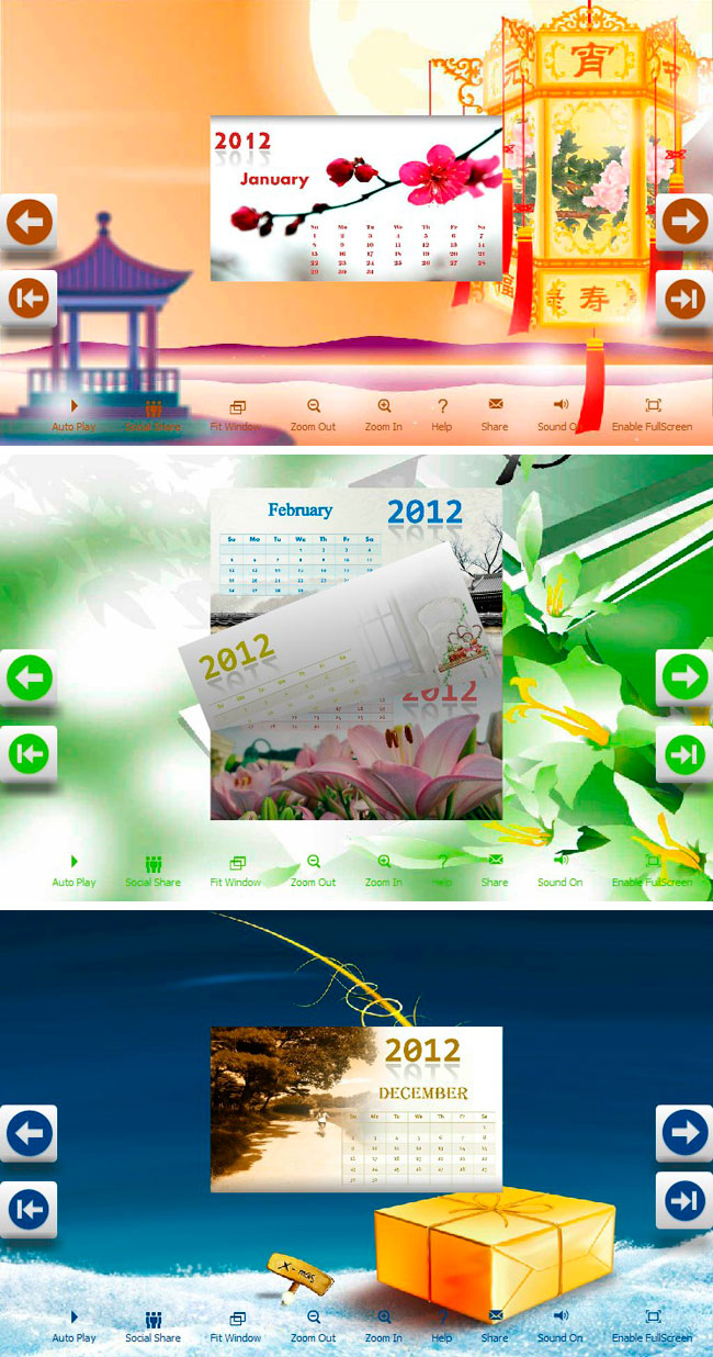 Windows 7 Flipbook_Themes_Package_Calendar_New_Year 1.0 full