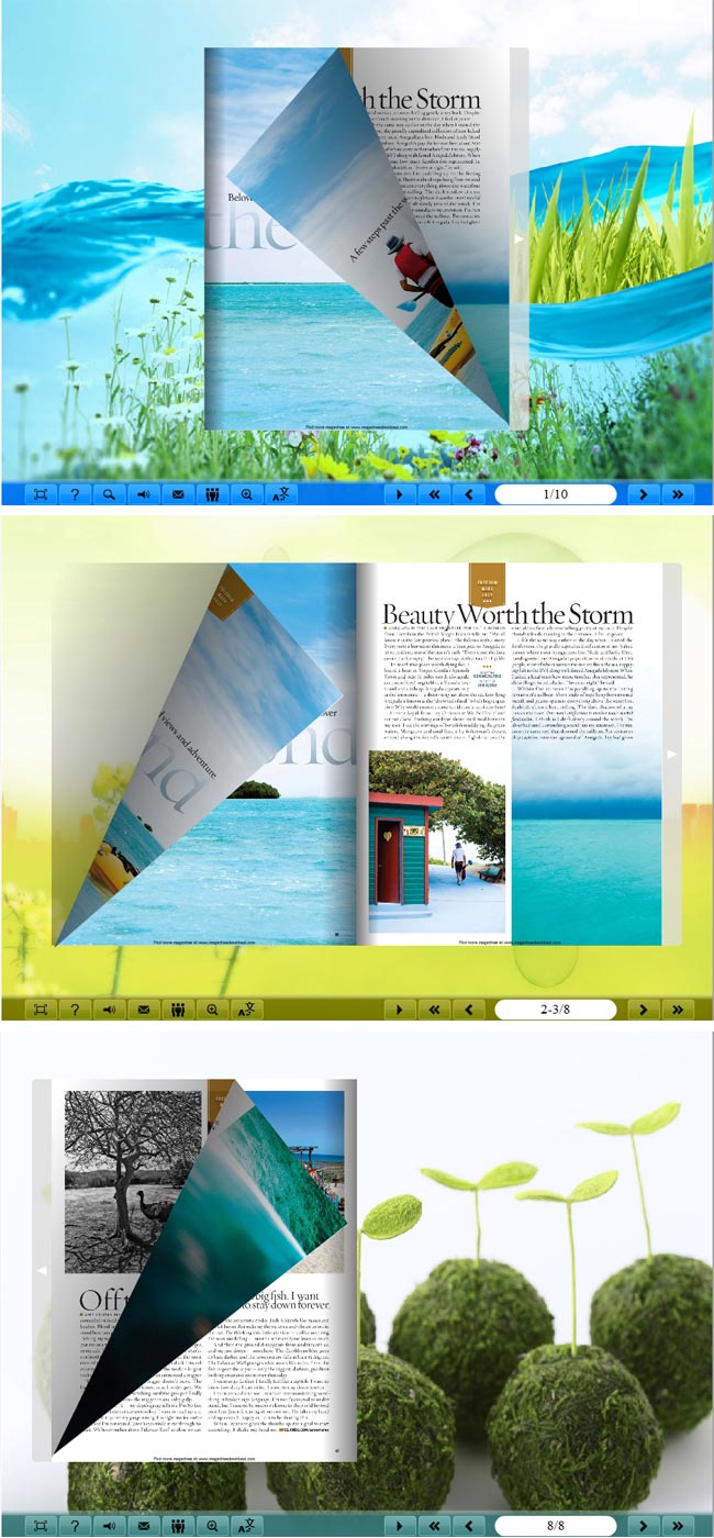 Windows 8 Flipbook_Themes_Package_Classical_Nature full