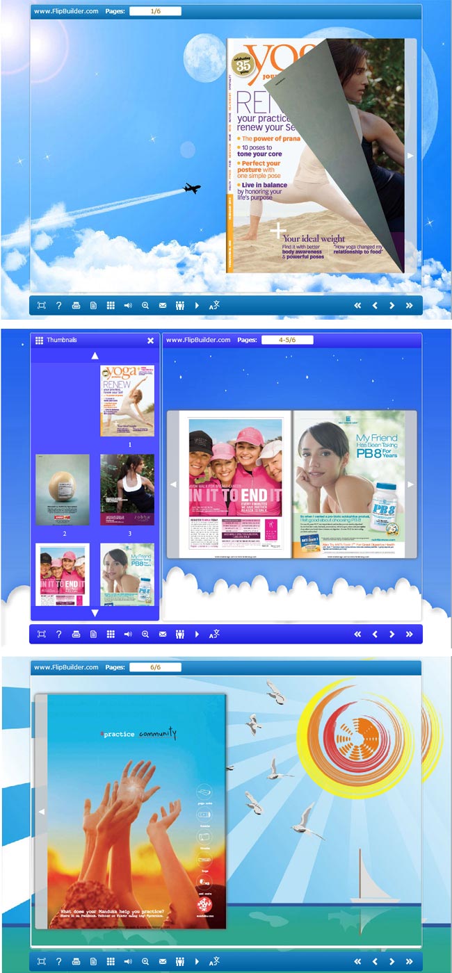 Flipbook_Themes_Package_Float_Sky screenshot Flipbook_Themes_Package_Float_Sky screenshot