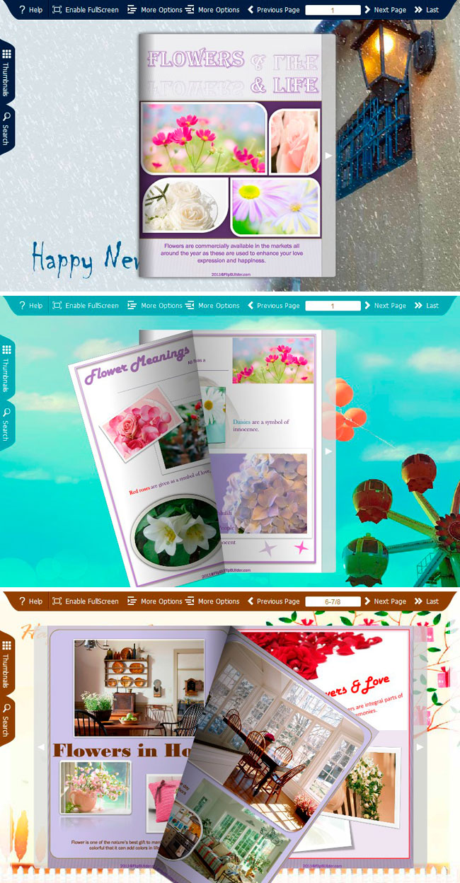 Windows 8 Flip_Themes_Package_Spread_New_Year full