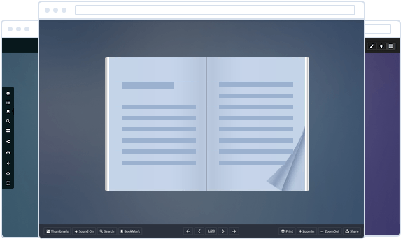 build-in online flipbook tempaltes