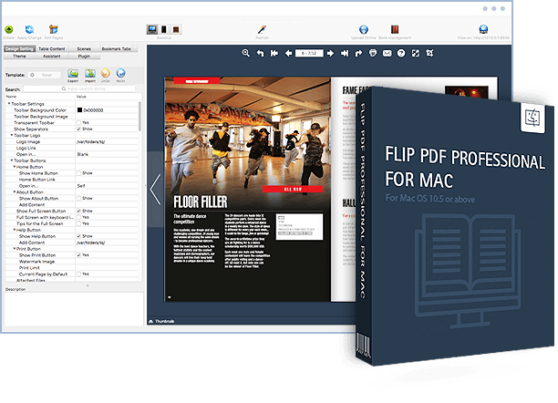 Flip PDF Professional for Mac Screenshot
