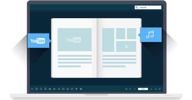 video en afbeelding invoegen in flipbook