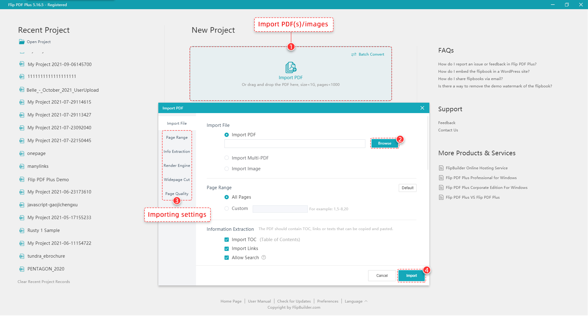 Step 1. Import PDF from your computer