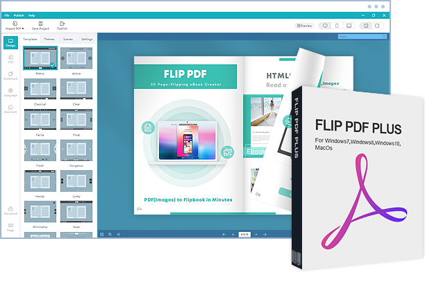 Flip PDF Plus, convert PDF into flipbooks