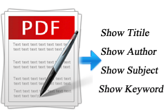 Display the title and author on PDFs