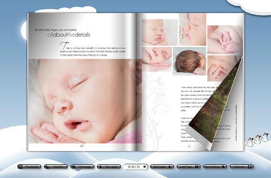 free baby magazine template 