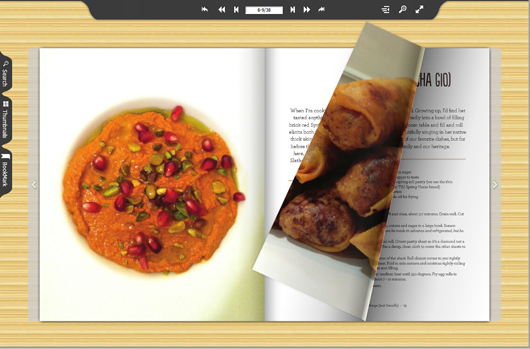 free cooking  magazine template 