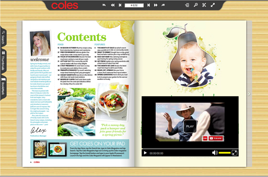 free food magazine template 