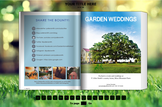 free gardening magazine template 