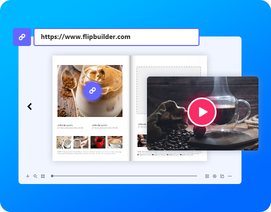 How to add videos, links, and images to my flipbook?