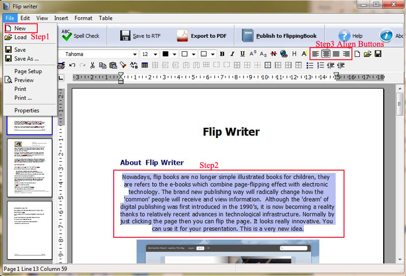 align-text-with-flip-writer.jpg