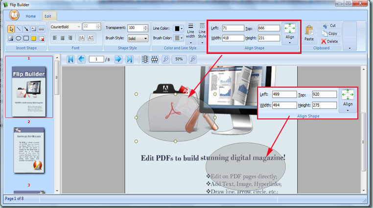 align parameters