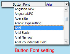 buttons font