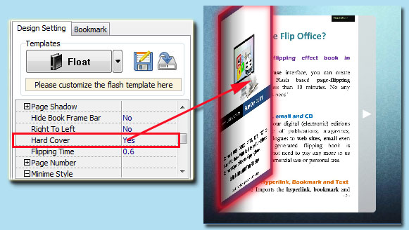 hard cover of flipbook