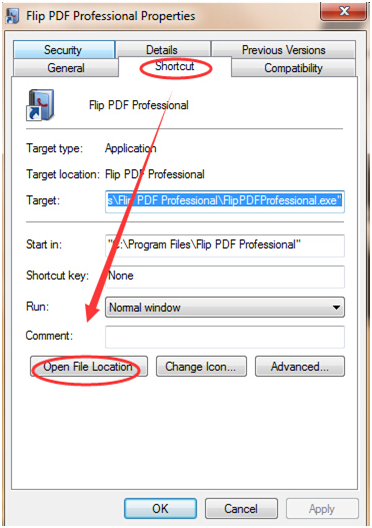 run Flip PDF Professional debug function