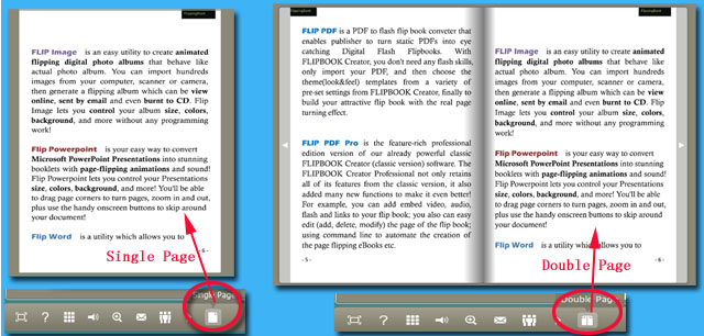 Can I display flipping book in single page mode? []